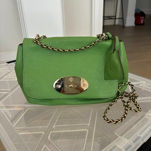 BNWT Mulberry Lily Glossy Goat bag in Grass Green